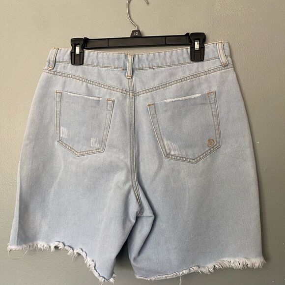 Indigo Rein cut off high rise Jeans  Shorts Distressed size 11/29 - Picture 3 of 6